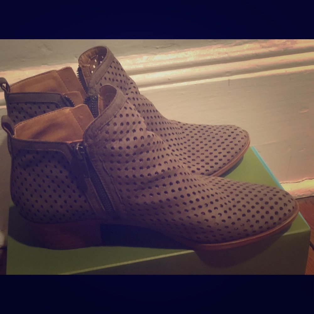 Women's Perforated Basel Booties- Lucky Brand- 11